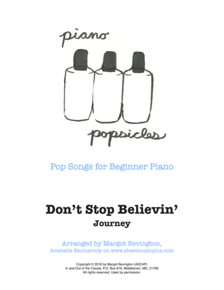 Don't Stop Believin' Don't Stop Believin' Easy Piano scores gallery preview page 1