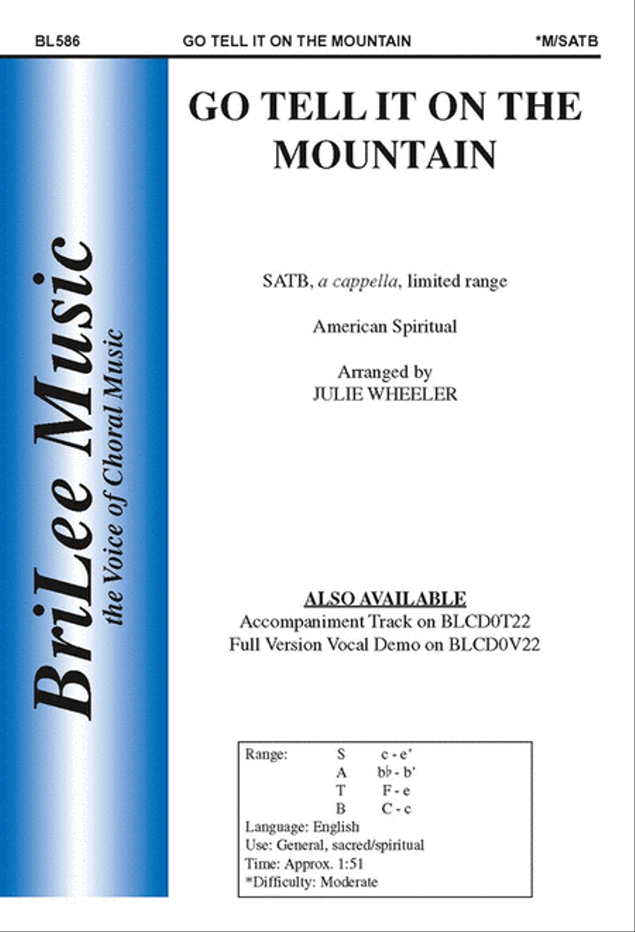 Go Tell It on the Mountain 4-Part scores gallery preview page 1