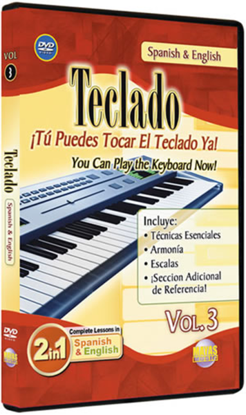 Teclado (Keyboard) Vol. 3 DVD, Spanish and English
