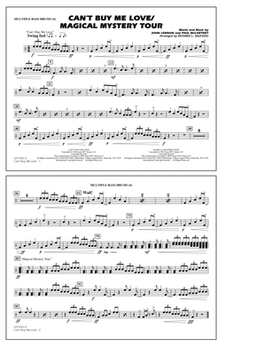 Can't Buy Me Love/Magical Mystery Tour (arr. Richard L. Saucedo) - Multiple Bass Drums
