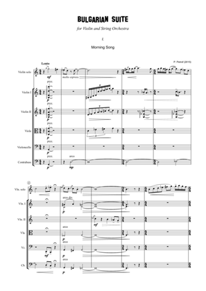Bulgarian Suite for Violin and 13 Strings - full score