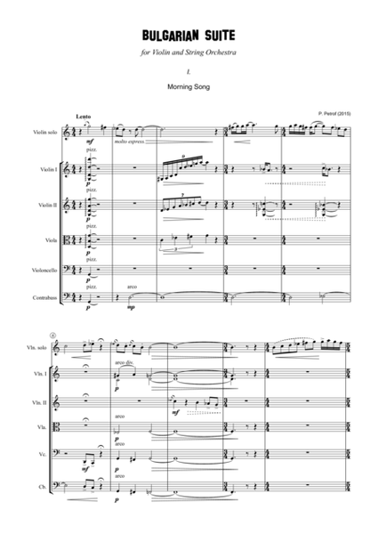 Bulgarian Suite for Violin and 13 Strings - full score image number null