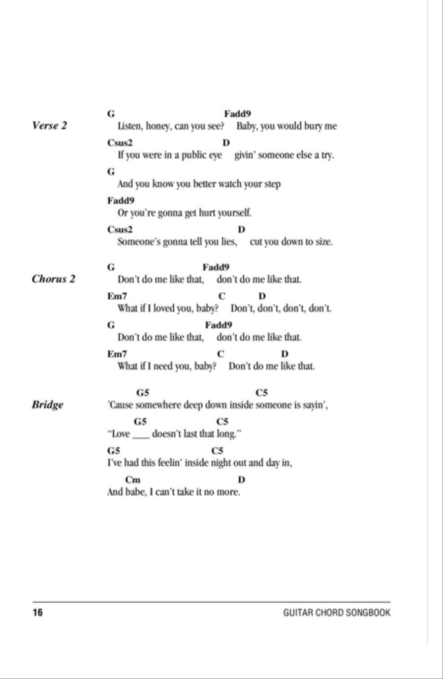 Don't Do Me Like That Acoustic Guitar scores gallery preview page 2