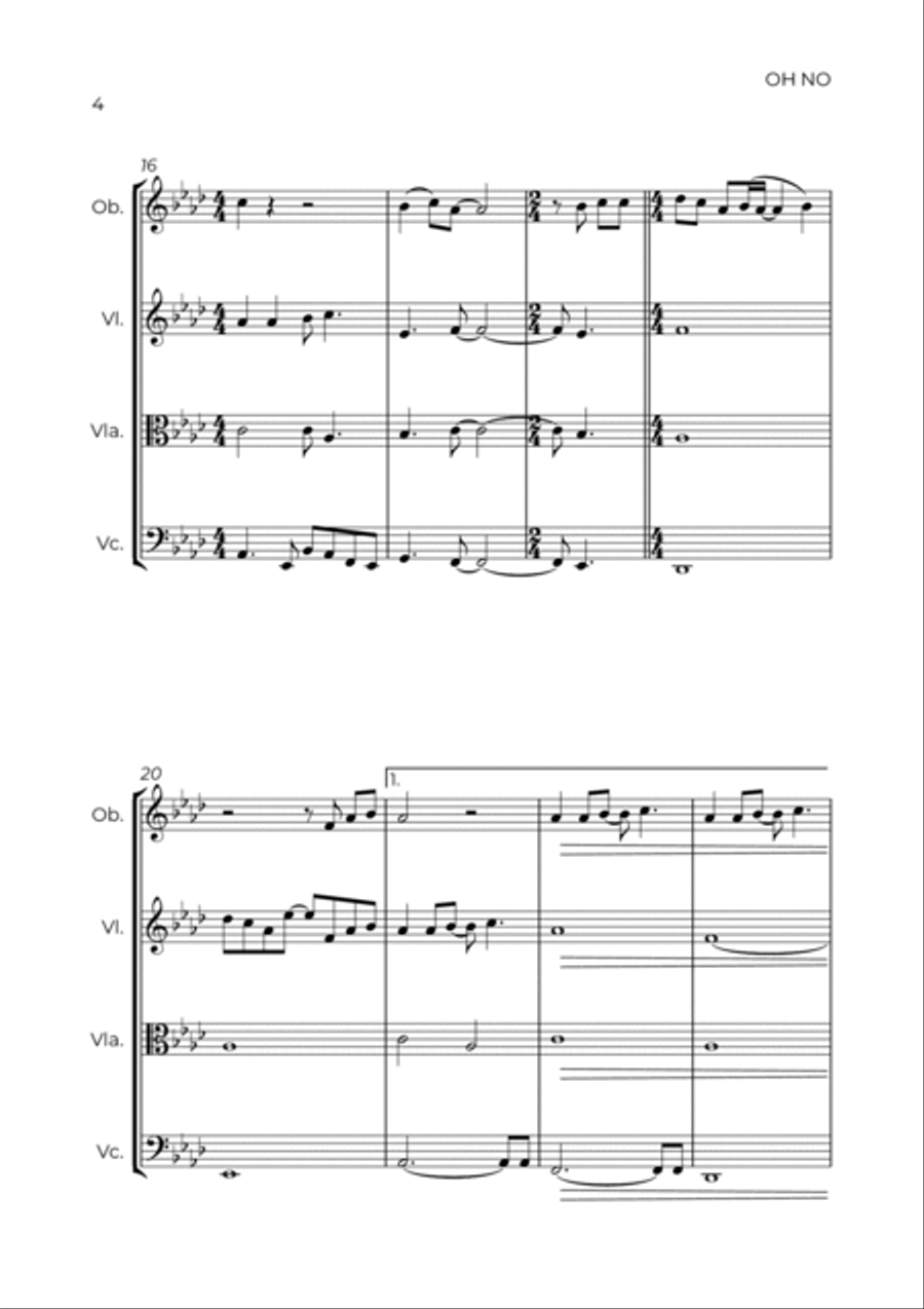 Oh No Oboe scores gallery preview page 4