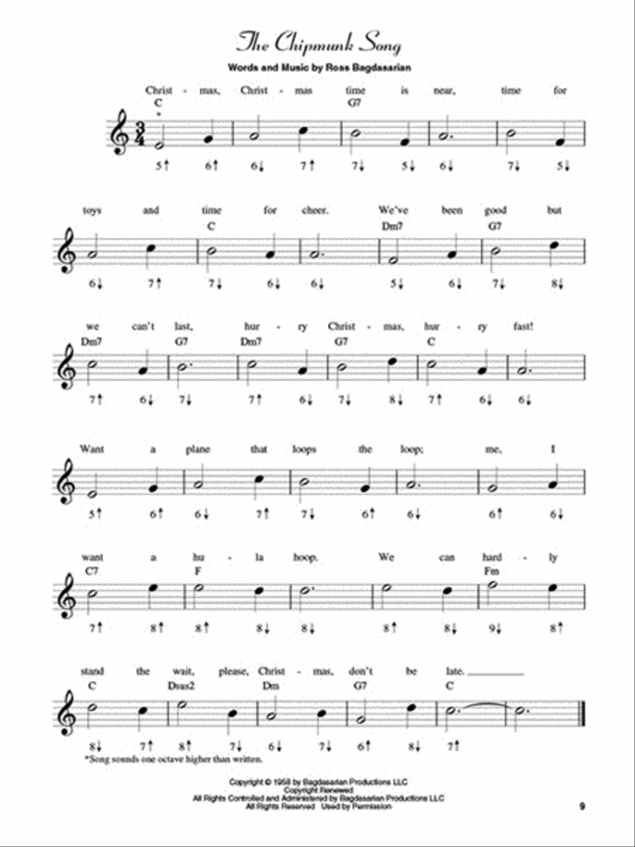 Christmas Favorites for Harmonica Guitar Tablature scores gallery preview page 4