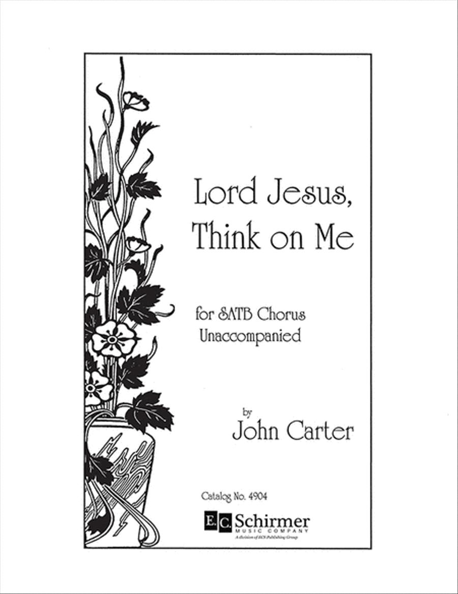 Lord Jesus, Think On Me 4-Part scores gallery preview page 1