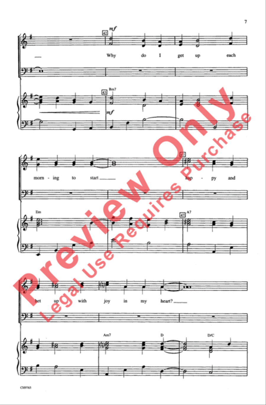 Singin' in the Rain 4-Part scores gallery preview page 7