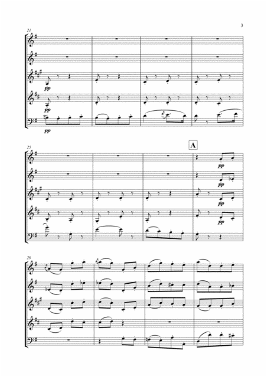 Les Dragons d'Alcala (from Carmen) for Woodwind Quintet Woodwind Quintet scores gallery preview page 4