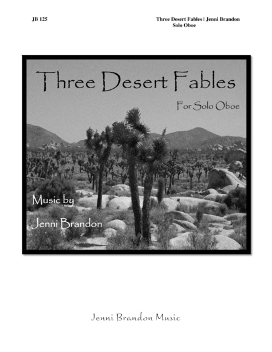 Three Desert Fables for solo oboe Oboe Solo scores gallery preview page 1