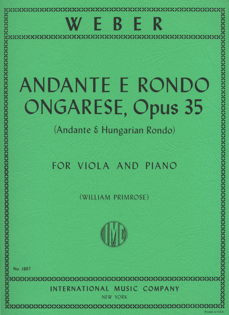 Andante & Rondo Ongarese, Op. 35 (PRIMROSE)