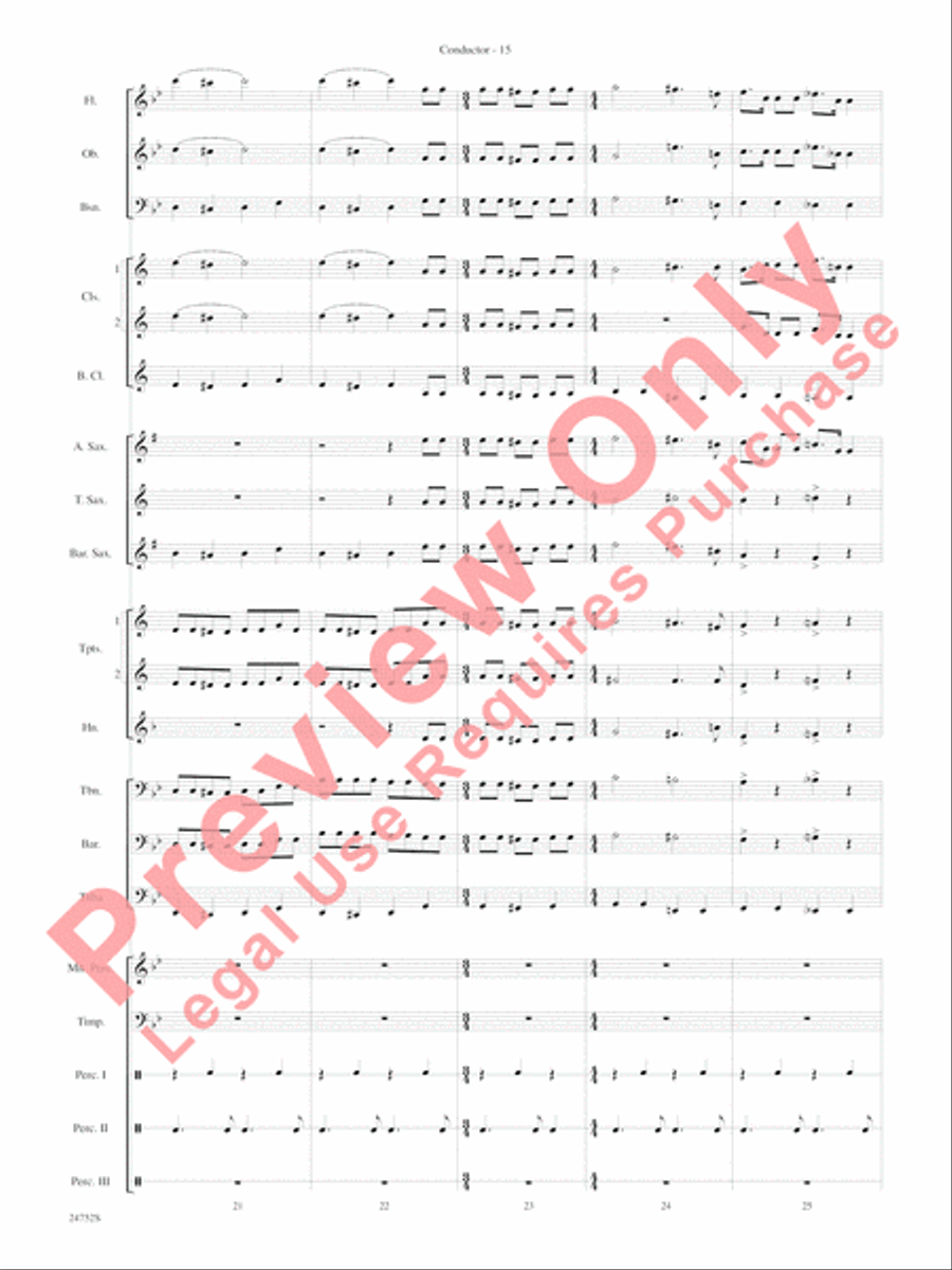 Charlie and the Chocolate Factory, Suite from Concert Band scores gallery preview page 18