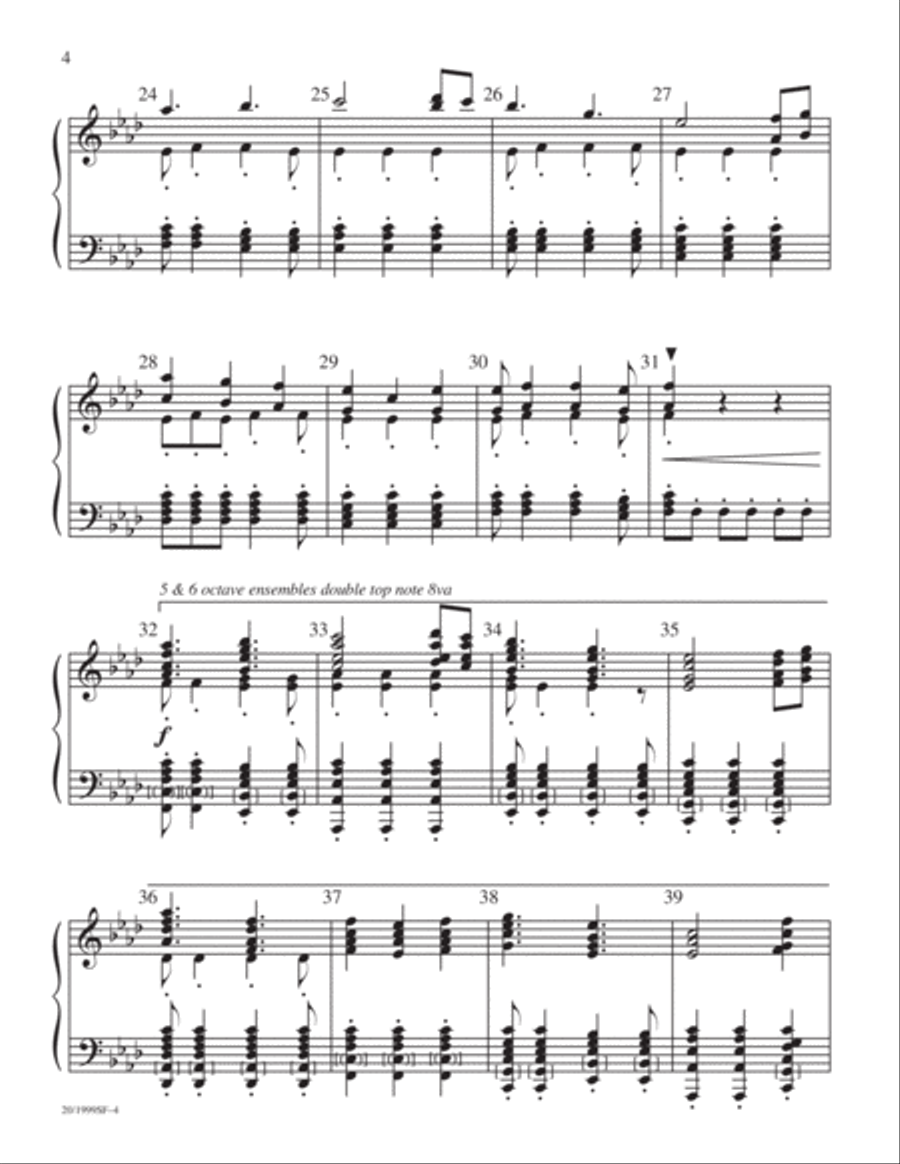 Greensleeves Handbell Choir scores gallery preview page 4