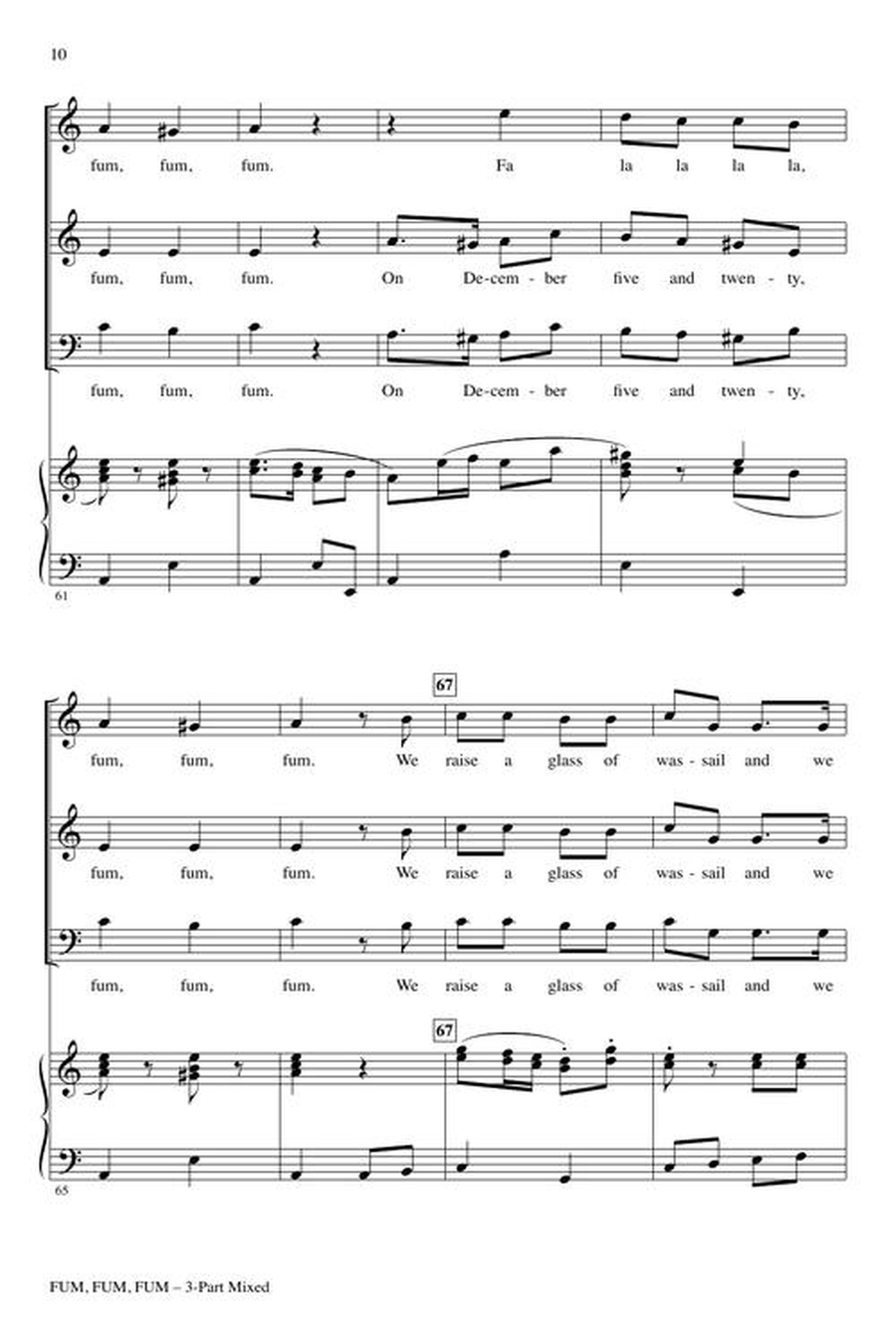 Fum, Fum, Fum 3-Part scores gallery preview page 6