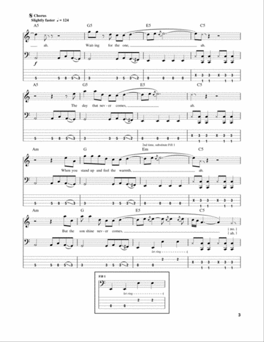 The Day That Never Comes The Day That Never Comes Guitar Tablature scores gallery preview page 3