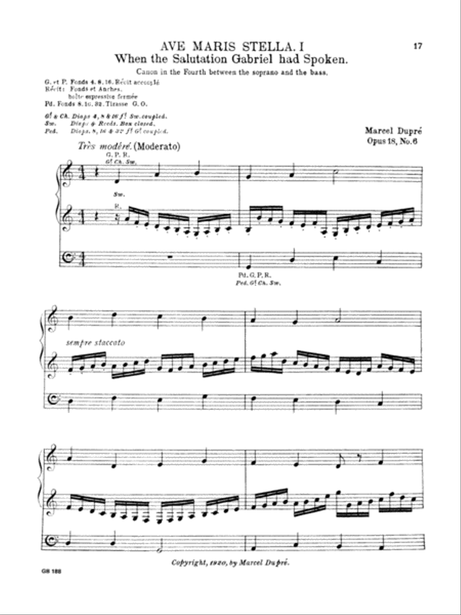 Fifteen Pieces (Vepres du Commun), Opus 18 (Complete) Organ scores gallery preview page 3