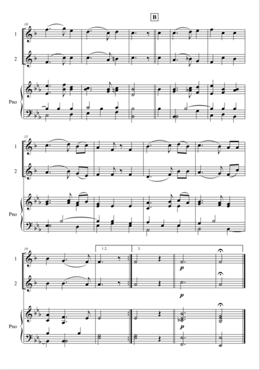 We Gather Together Trumpet Duet scores gallery preview page 2
