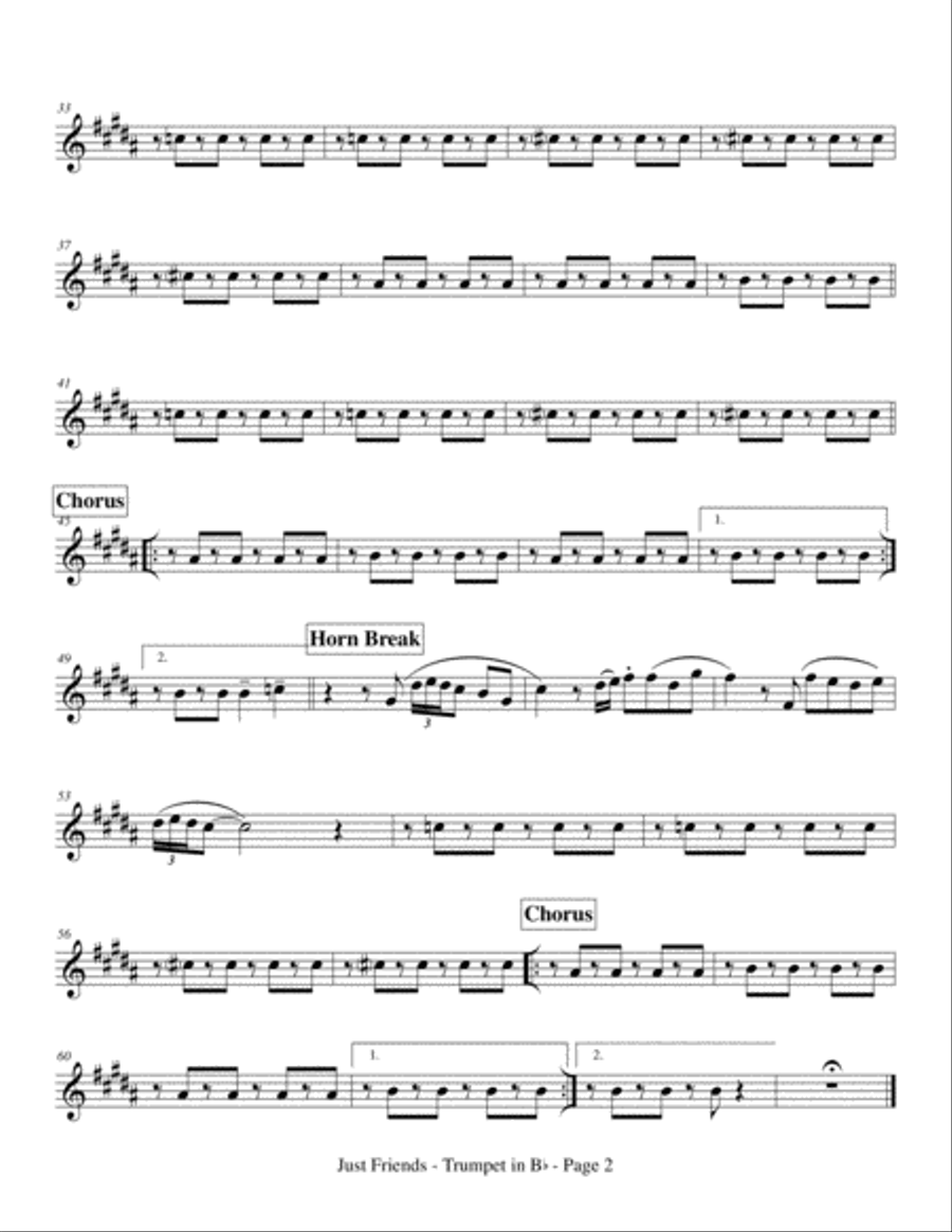 Just Friends Just Friends Small Ensemble scores gallery preview page 3