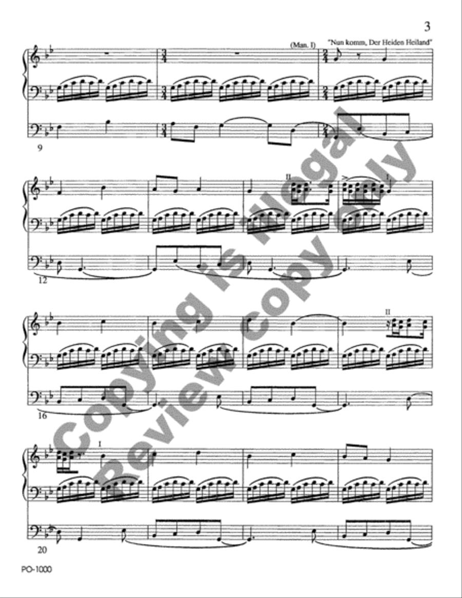 Fanfare and Advent Toccata Organ scores gallery preview page 4