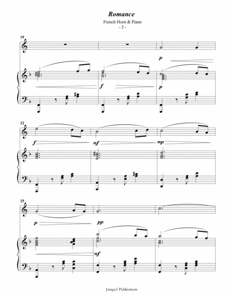 Saint-Saens: Romance for French Horn & Piano image number null