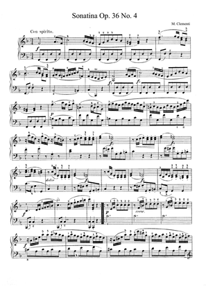 Clementi Sonatina Op. 36 No. 4 in F Major