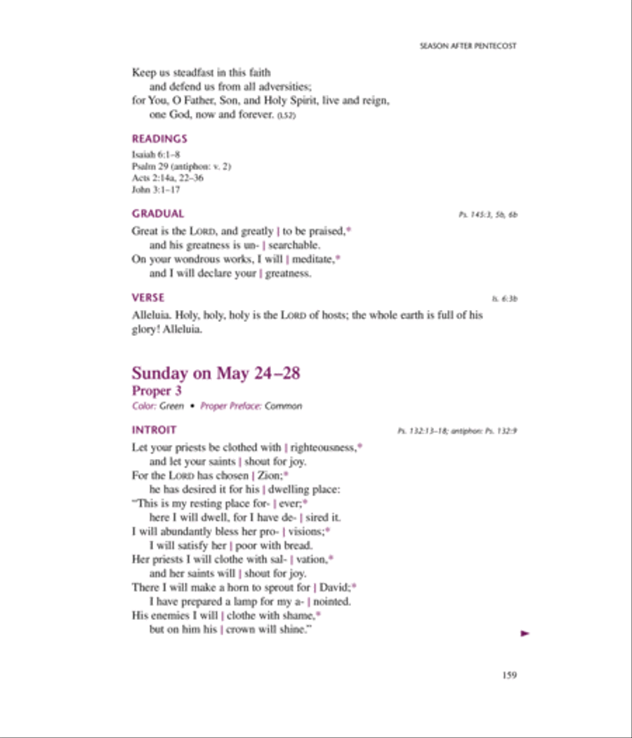 Lutheran Service Book: Propers of the Day Choir scores gallery preview page 13