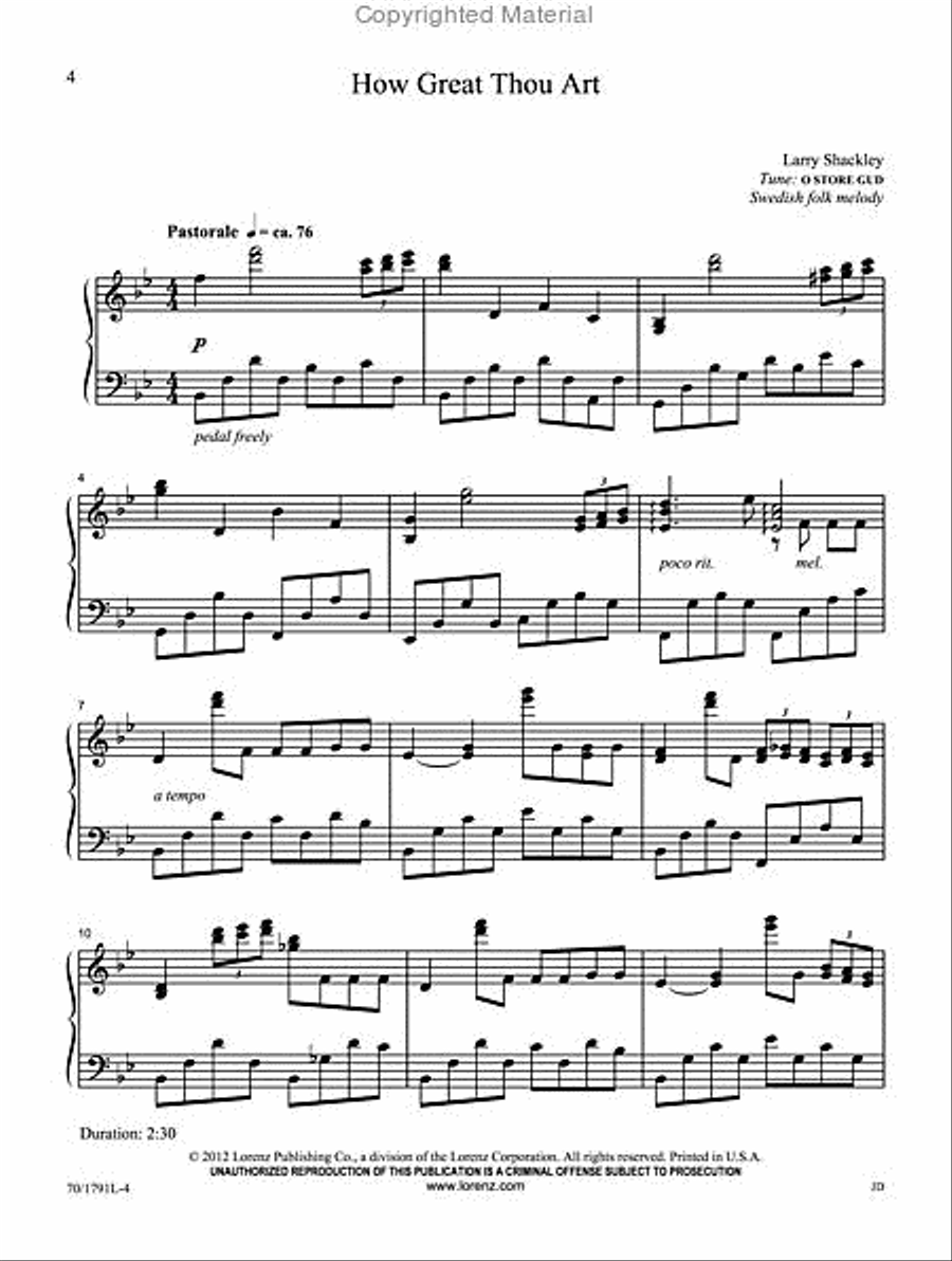 Hymns You Love Piano Solo scores gallery preview page 3