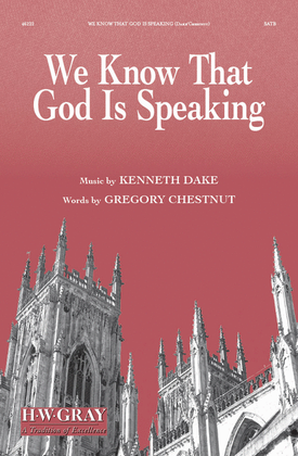 Book cover for We Know That God Is Speaking