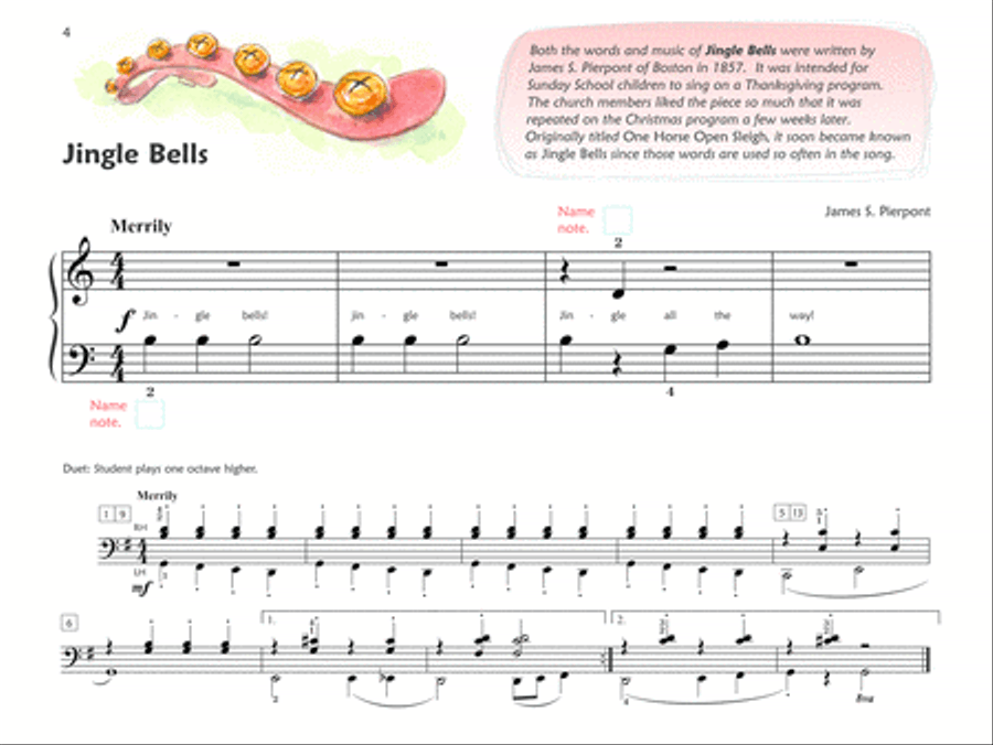 Premier Piano Course Christmas, Book 1A Piano Method scores gallery preview page 2