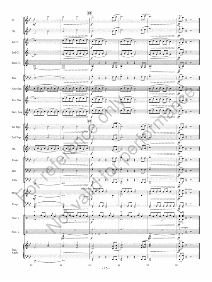 Argosy Concert Band scores gallery preview page 17