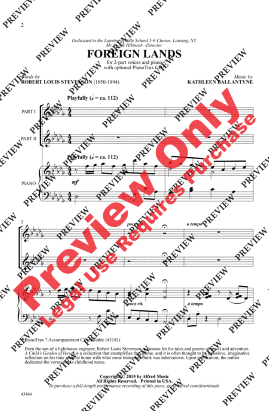 Foreign Lands Foreign Lands 2-Part scores gallery preview page 2