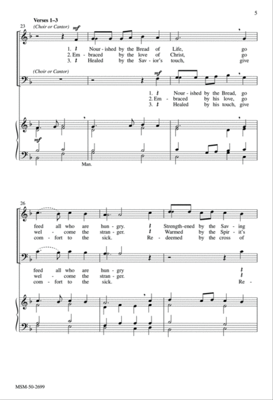 Serve in Faith and Charity 4-Part scores gallery preview page 5