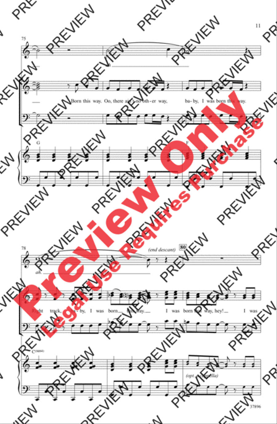 Born This Way Born This Way 3-Part scores gallery preview page 11