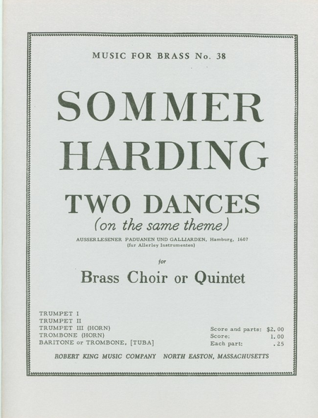 2 Dances On The Same Theme - Brass Quintett