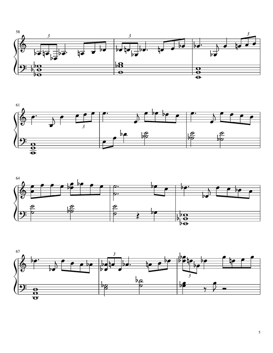Mina/dracula (original Extended Version) Piano Solo scores gallery preview page 3
