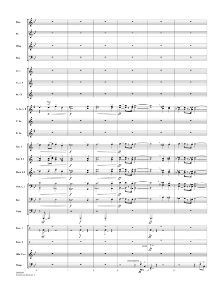 Symphonic Portrait (based on Our Director) - Full Score