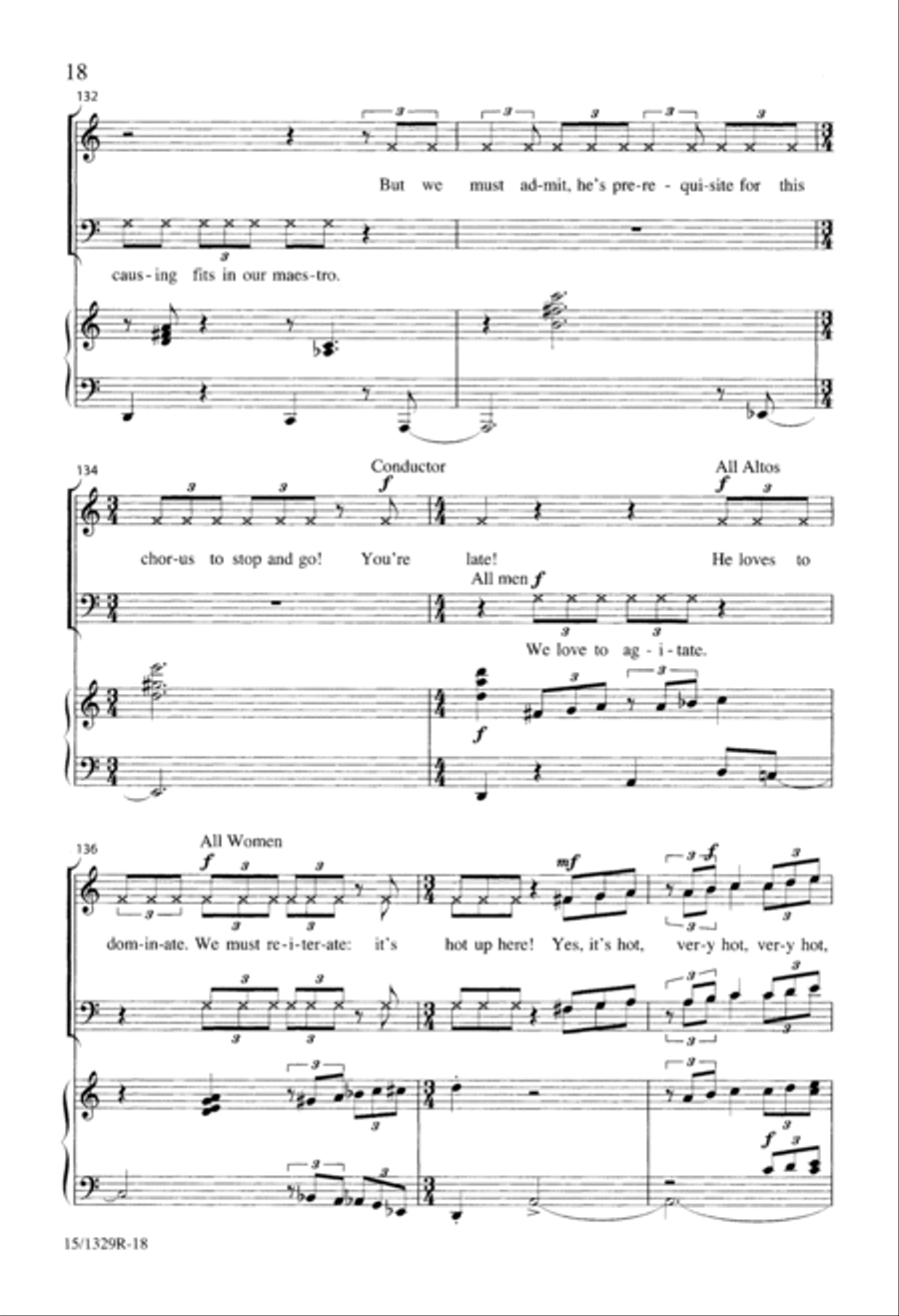 A Chorister's Covert Concert 4-Part scores gallery preview page 18