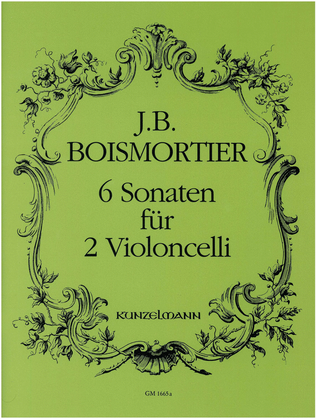 Book cover for 6 Sonatas for 2 celli