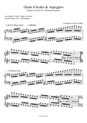 Book cover for Grade 6 Trinity Syllabus Scales and Arpeggios@ Technical Works