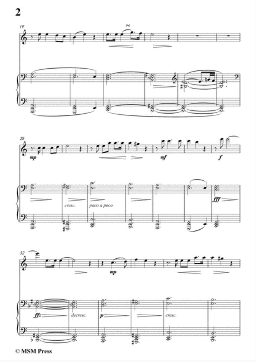 Schubert-Doppelgänger,for Flute and Piano Flute Solo scores gallery preview page 4