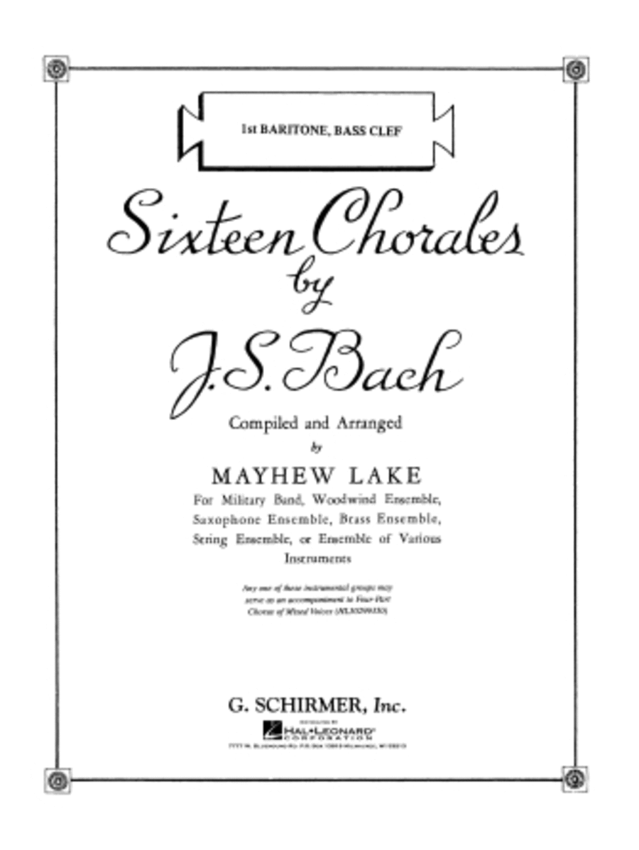 Sixteen Chorales Concert Band scores gallery preview page 1