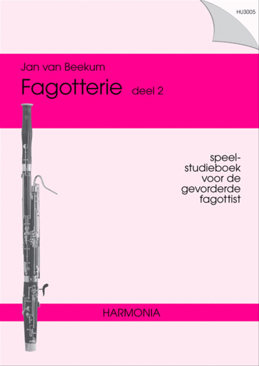Fagotterie deel 2 Bassoon Solo scores gallery preview page 1