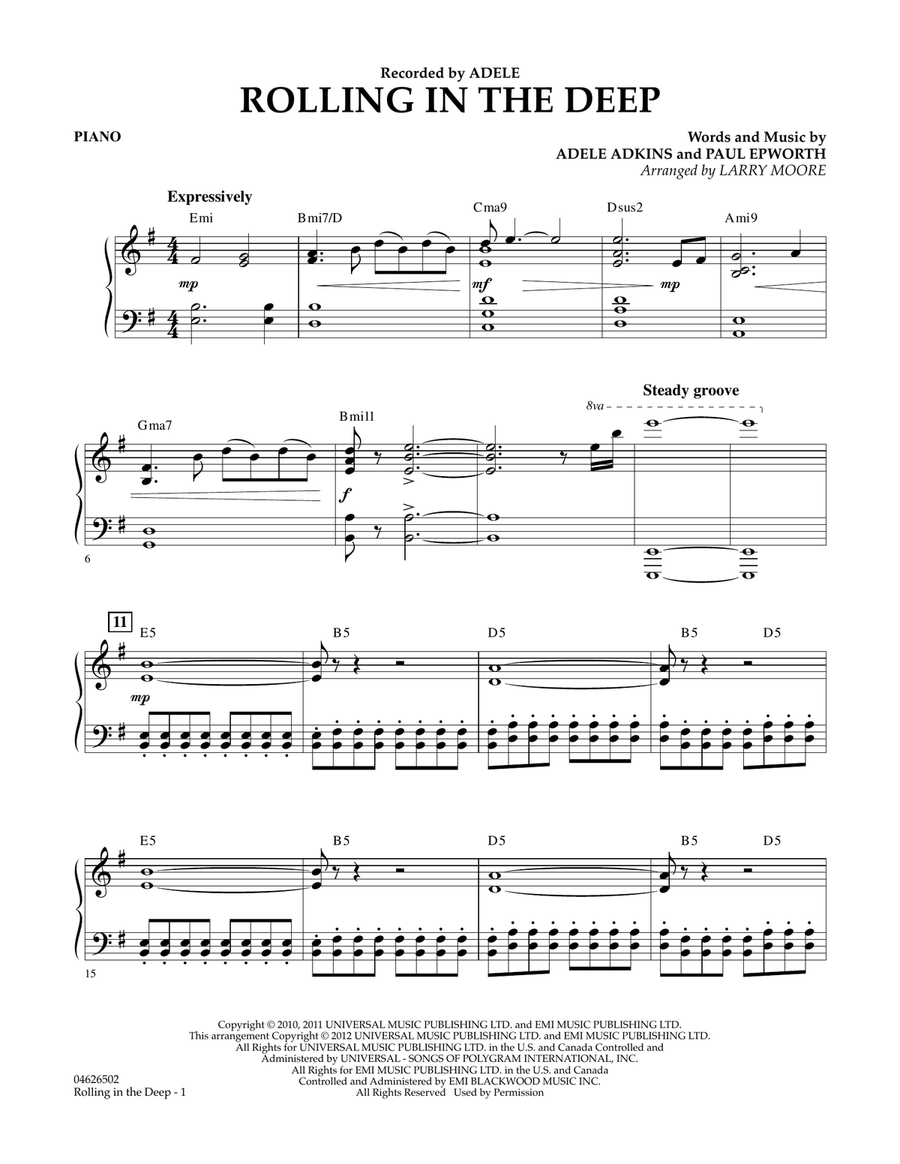 Rolling in the Deep - Piano Orchestra scores gallery preview page 1