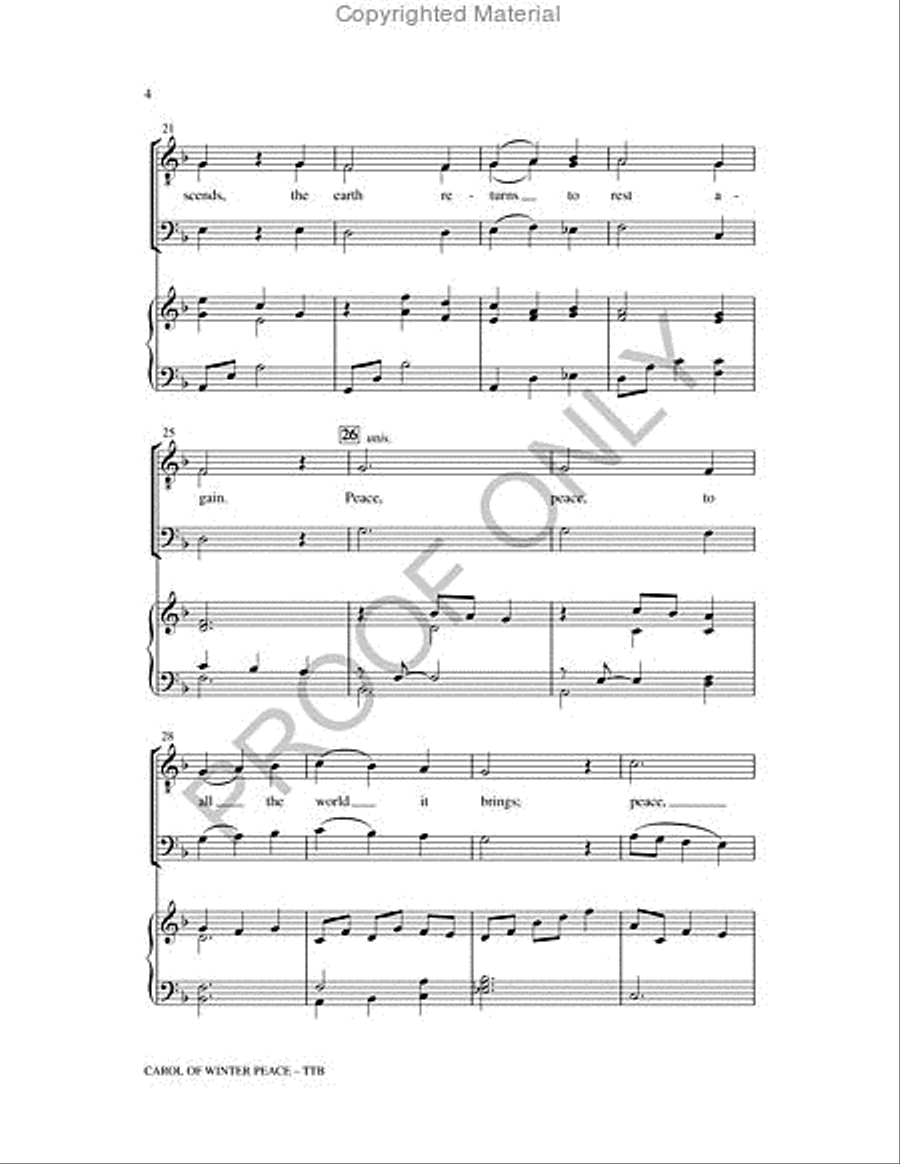 Carol Of Winter Peace TTB scores gallery preview page 4