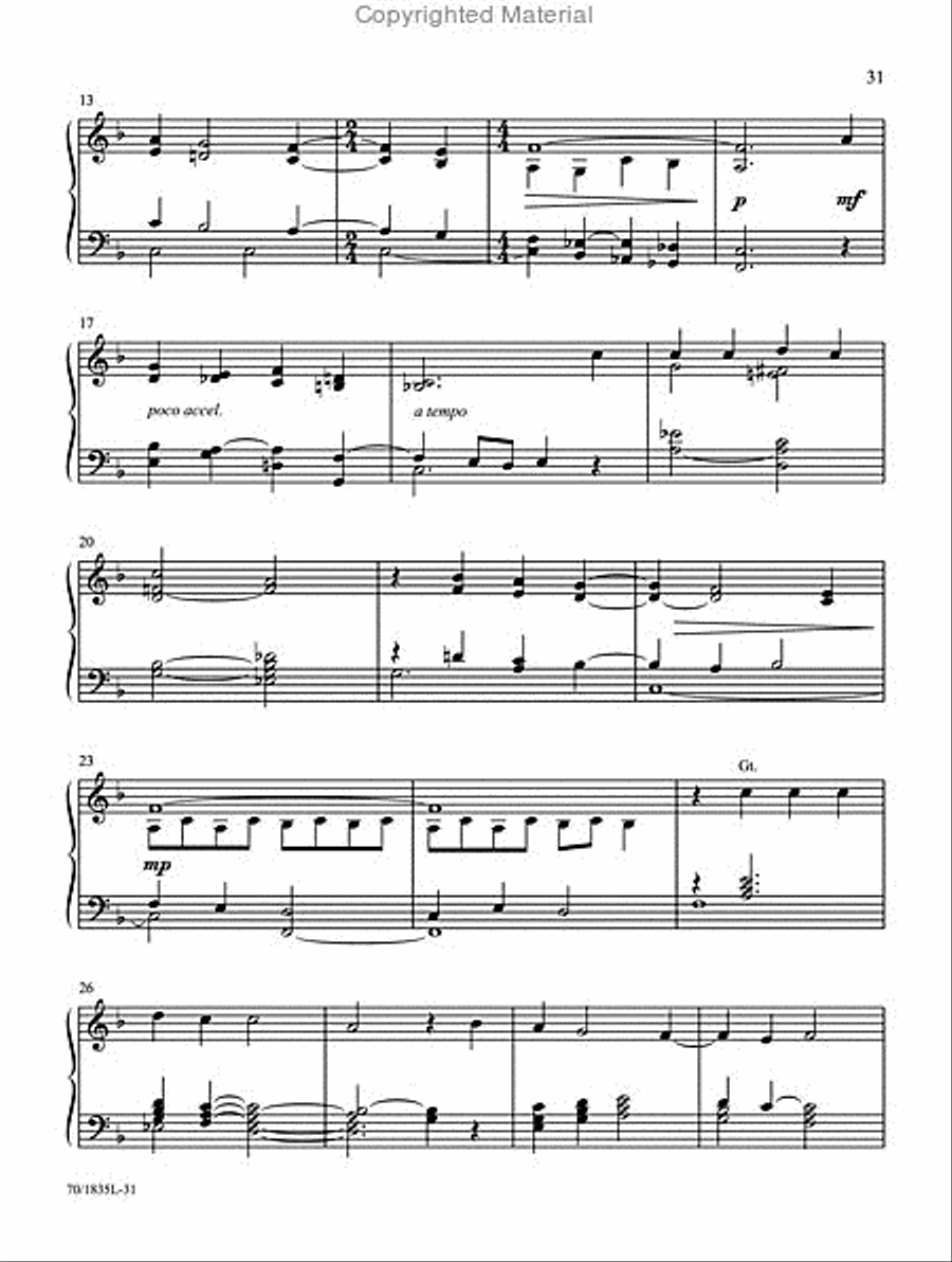 Mark Hayes: Carols for Organ Organ Solo scores gallery preview page 7