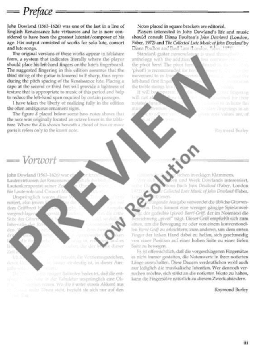 Anthology of Selected Pieces Classical Guitar scores gallery preview page 4