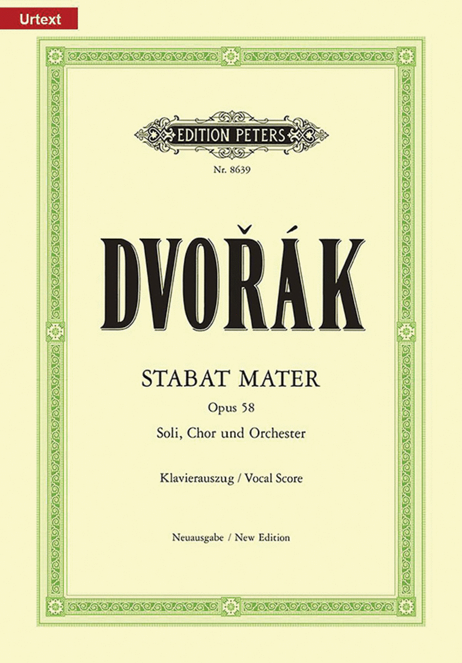 Stabat Mater Op. 58 (Vocal Score) 4-Part scores gallery preview page 1