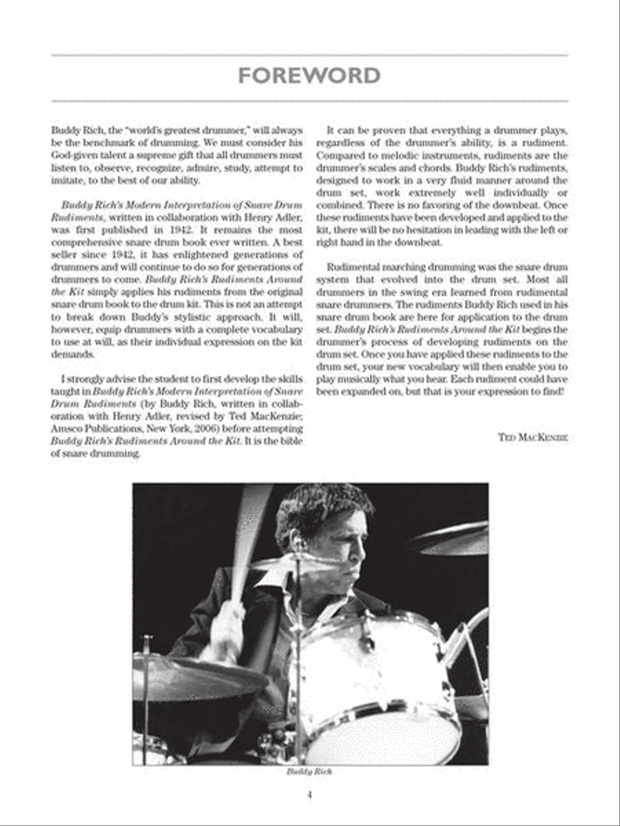 Buddy Rich's Rudiments Around the Kit Drums scores gallery preview page 4