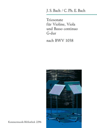 Book cover for Trio Sonata in G major based on BWV 1038