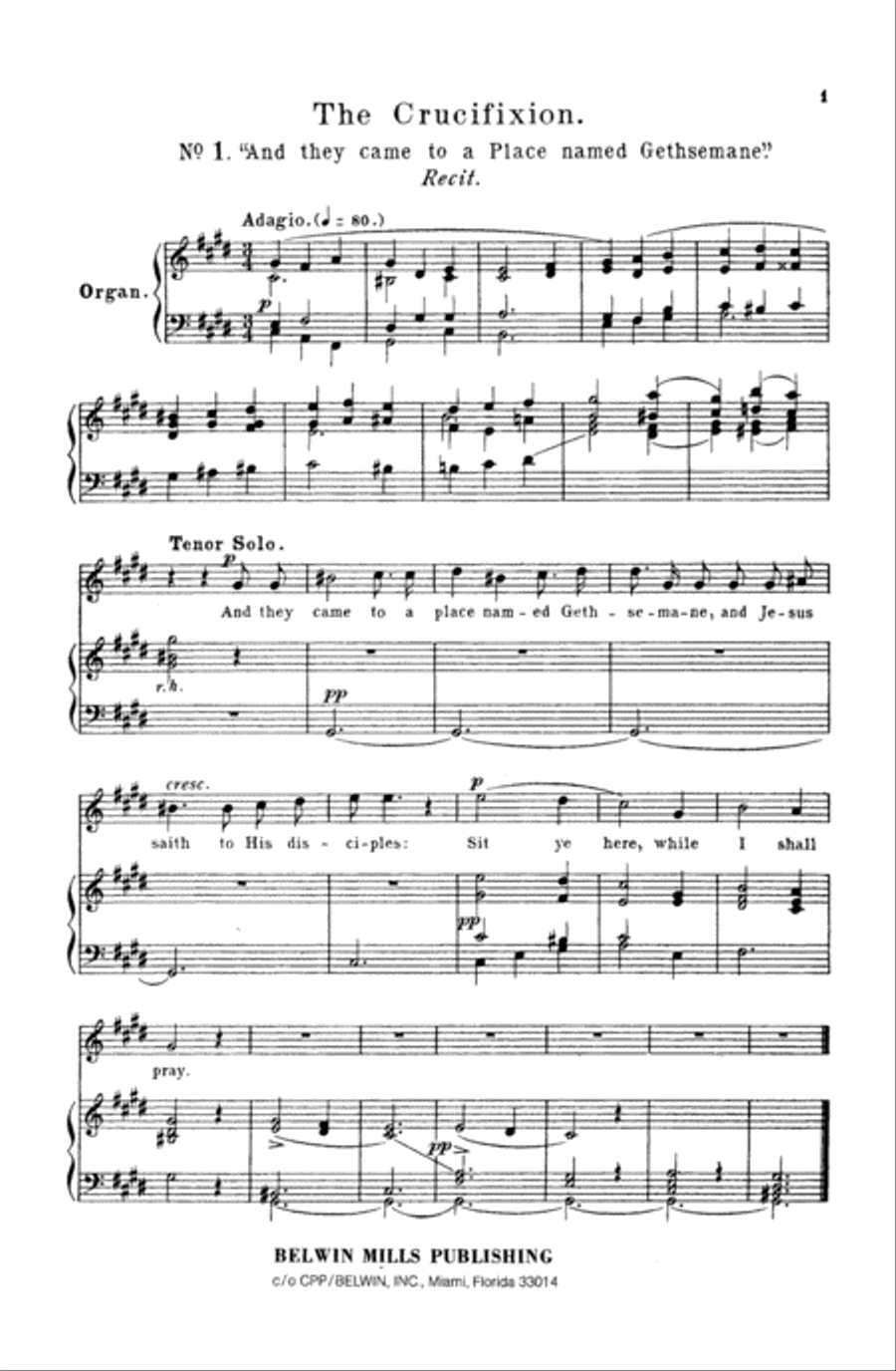 The Crucifixion 4-Part scores gallery preview page 6