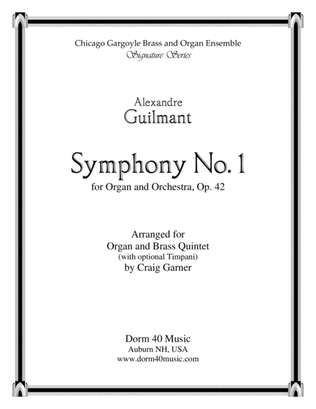 Book cover for Symphony No. 1, for Organ and Orchestra